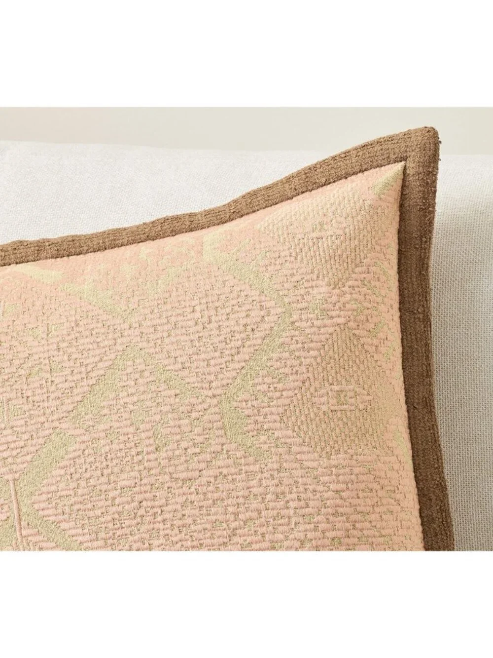 POTTERY BARN Fez Embroidered Pillow Cover in Blush 22